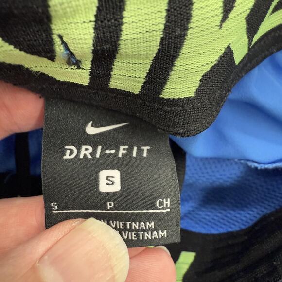 Nike Shorts Mens Small Blue Dri-FIT Mesh Liner Elastic Waist Drawstring Swoosh - Picture 4 of 9